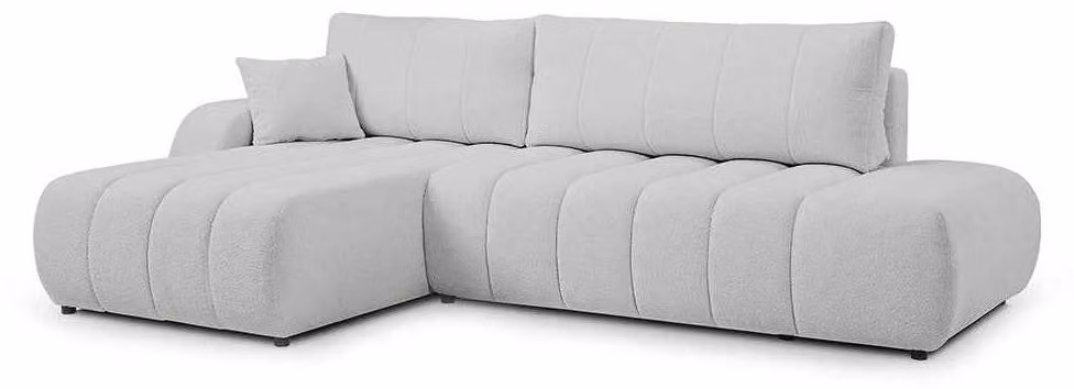 Divano angolare con funzione letto, modello Baloa, lato sinistro, marca Nebelstein
