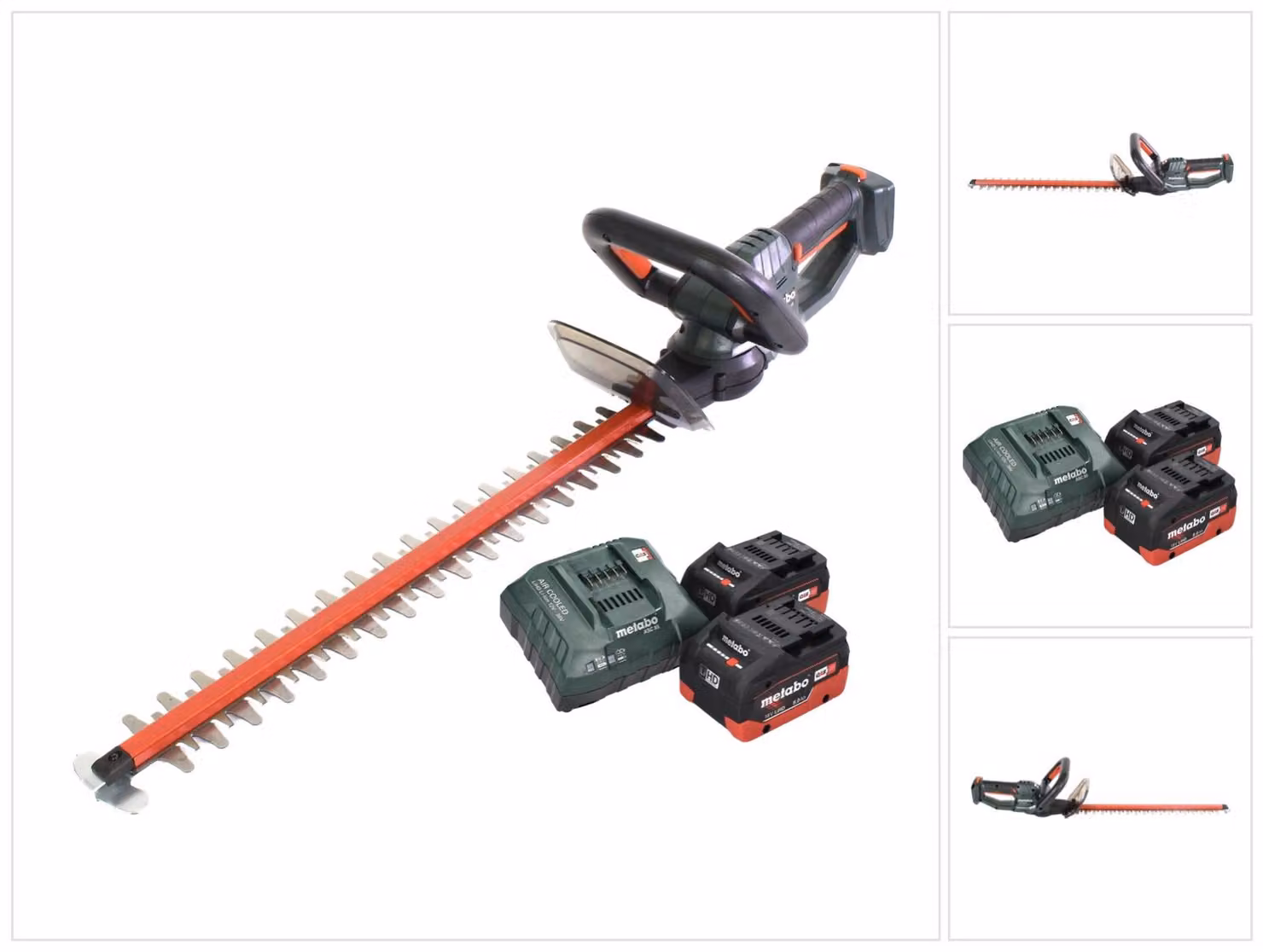 Tagliasiepi a batteria Metabo HS 18 LTX 55 18 V 53 cm + 2x batteria 8,0 Ah + caricatore