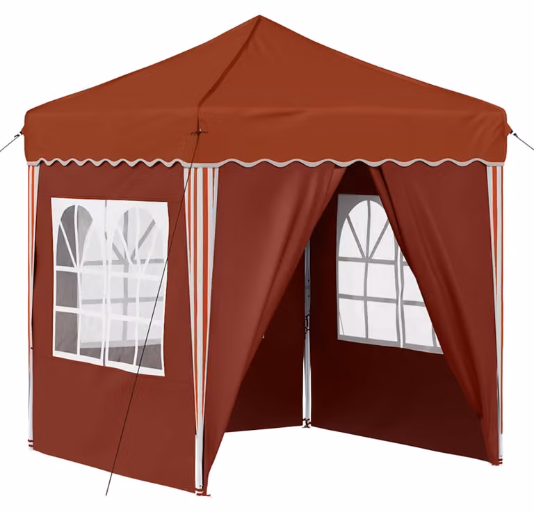 Tenda per feste a pop-up 195 x 195 x 245 cm Terracotta