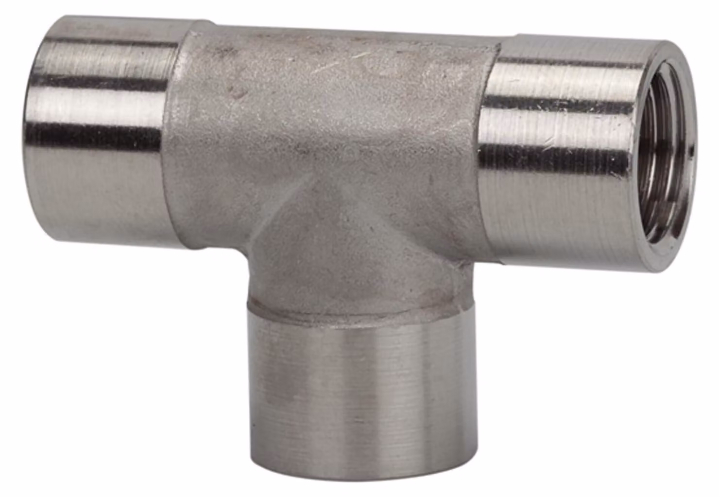 Raccordo a T Riegler, femmina/femmina/femmina, G 1/8, acciaio inox 1.4404
