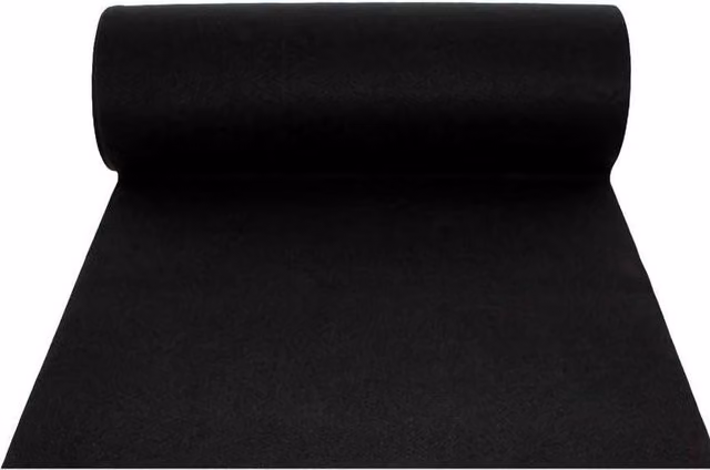 Tappeto Passatoia GIORDANOSHOP in Polipropilene per Interno ed Esterno, Colore Rubino Nero, L: 1 m, P: 30 m