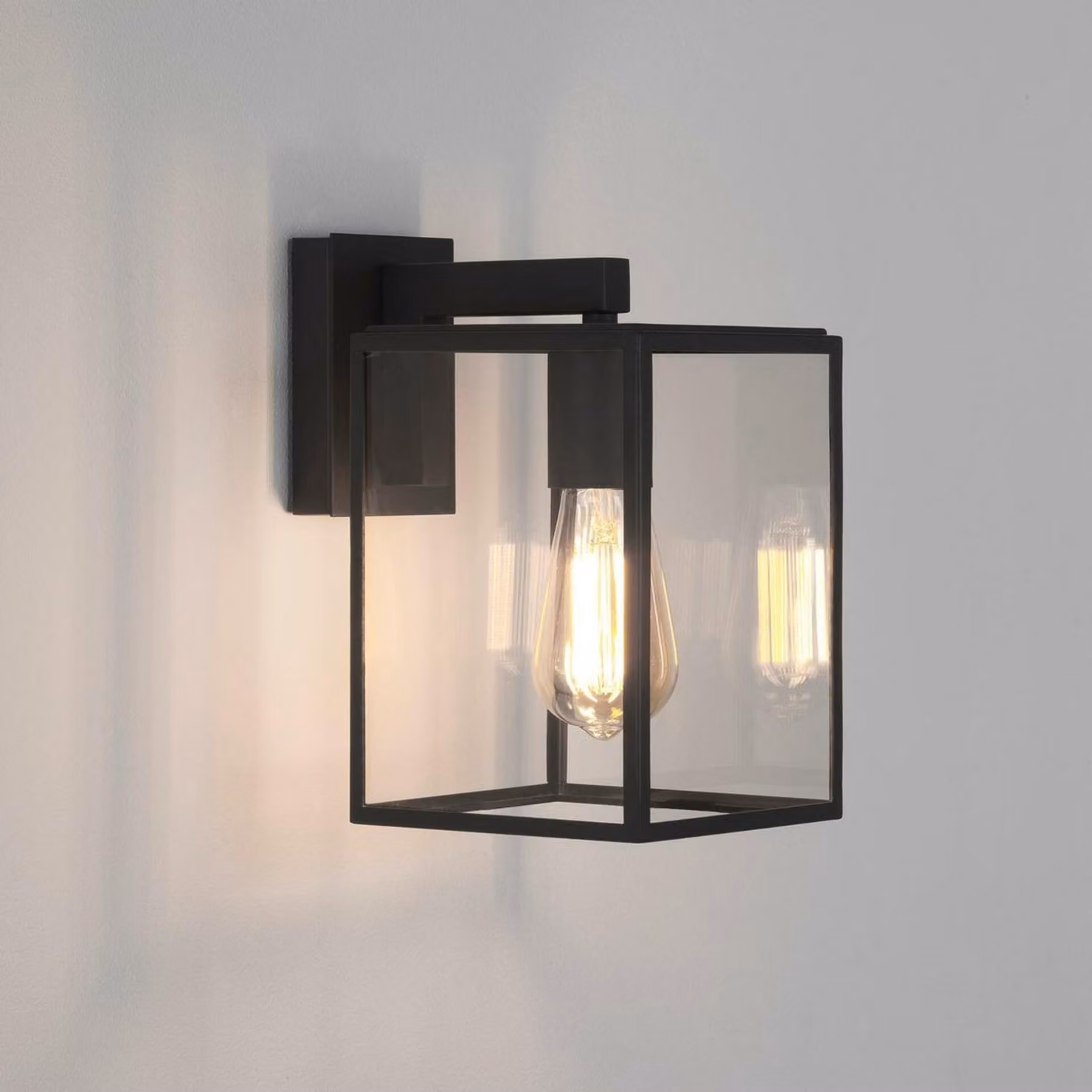 Lampada da parete per esterni Box in stile vintage, Variante: 12 W, 160 x 267 x 225 mm