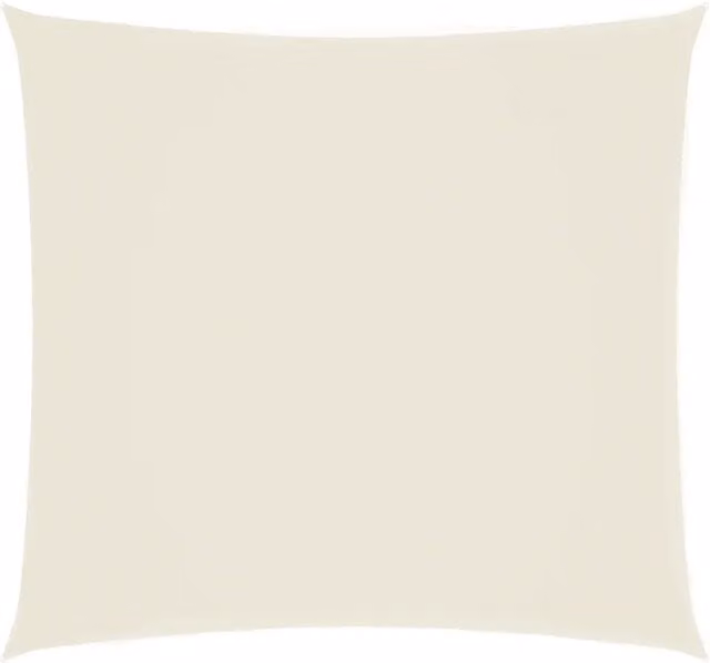 Vela ombreggiante quadrata in tela Oxford e acciaio inossidabile, colore beige, 7 x 7 m