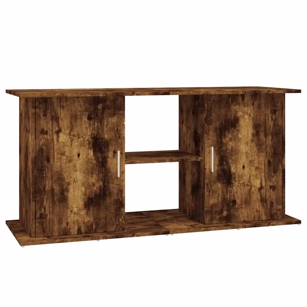 Supporto per acquario vidaXL in legno rovere marrone con ante a cerniera e ripiani interni L: 121 cm, P: 41 cm, H: 58 cm – 2