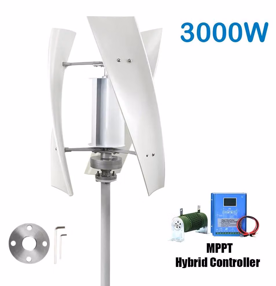 Turbina eolica verticale da 3000W - Generatore eolico - Generatore di energia eolica