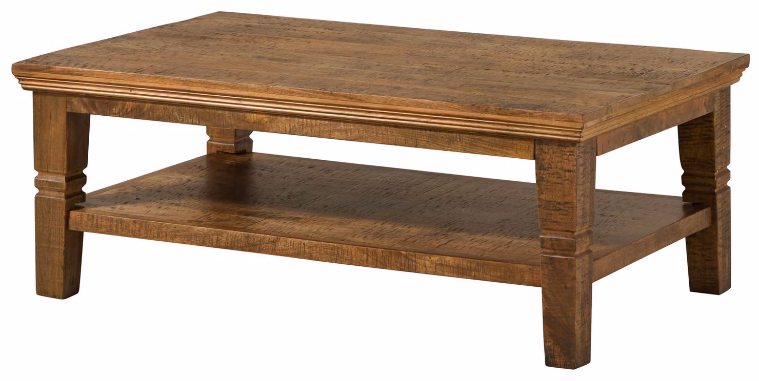 MASSIVMOEBEL24 | RODEZ #23 Tavolino da salotto in legno di mango - oliato / marrone 120x75x45