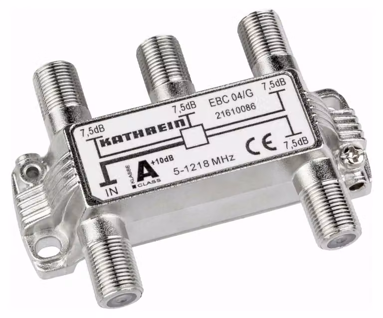 KATHREIN Splitter quadruplo 5-1218 MHz connettore F EBC 04/G