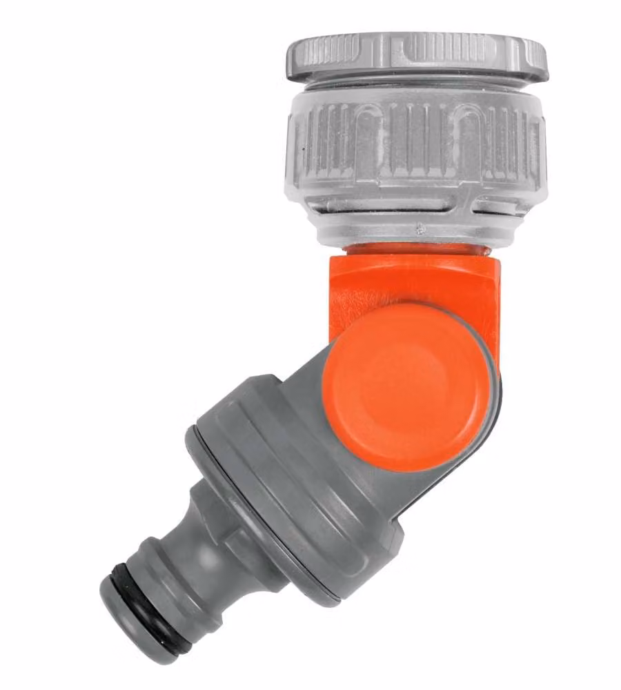 Gardena Presa rubinetto snodata 3/4" per giardino rotante grigia