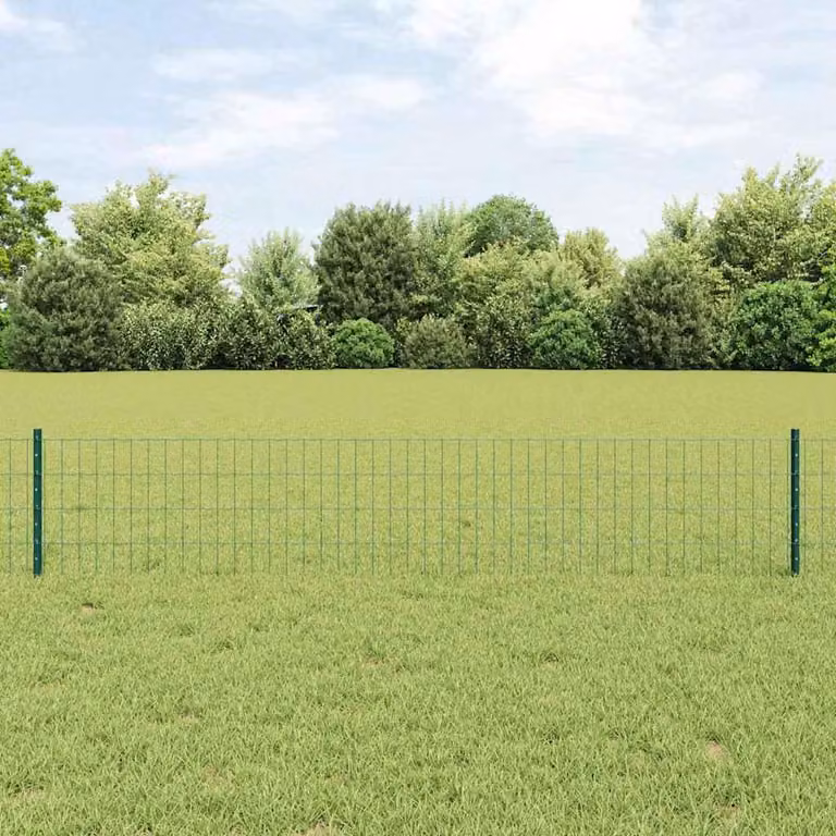 Maison Exclusive - Recinzione con Posto Verde 0,4 x 10 m Acciaio e PVC