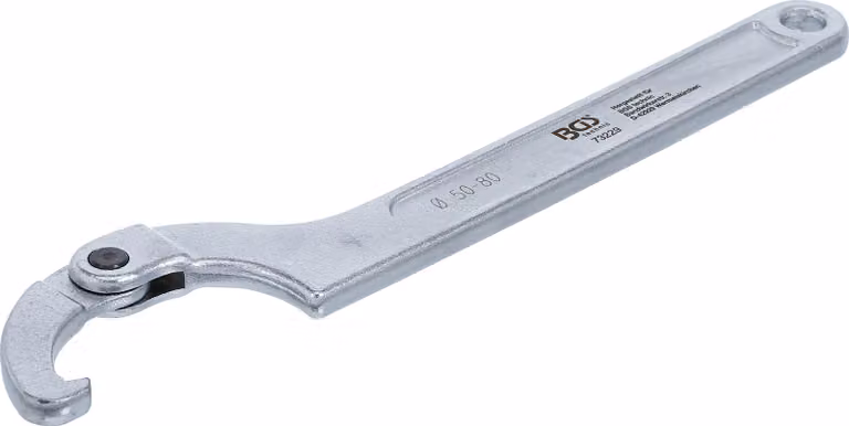 BGS Chiave a gancio con naso 50 - 80 mm - 73229