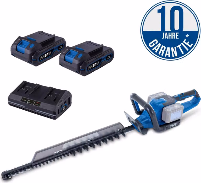Tagliasiepi a batteria Scheppach BC-HT720-X 20V-IXES 2x2,0Ah + caricatore doppio
