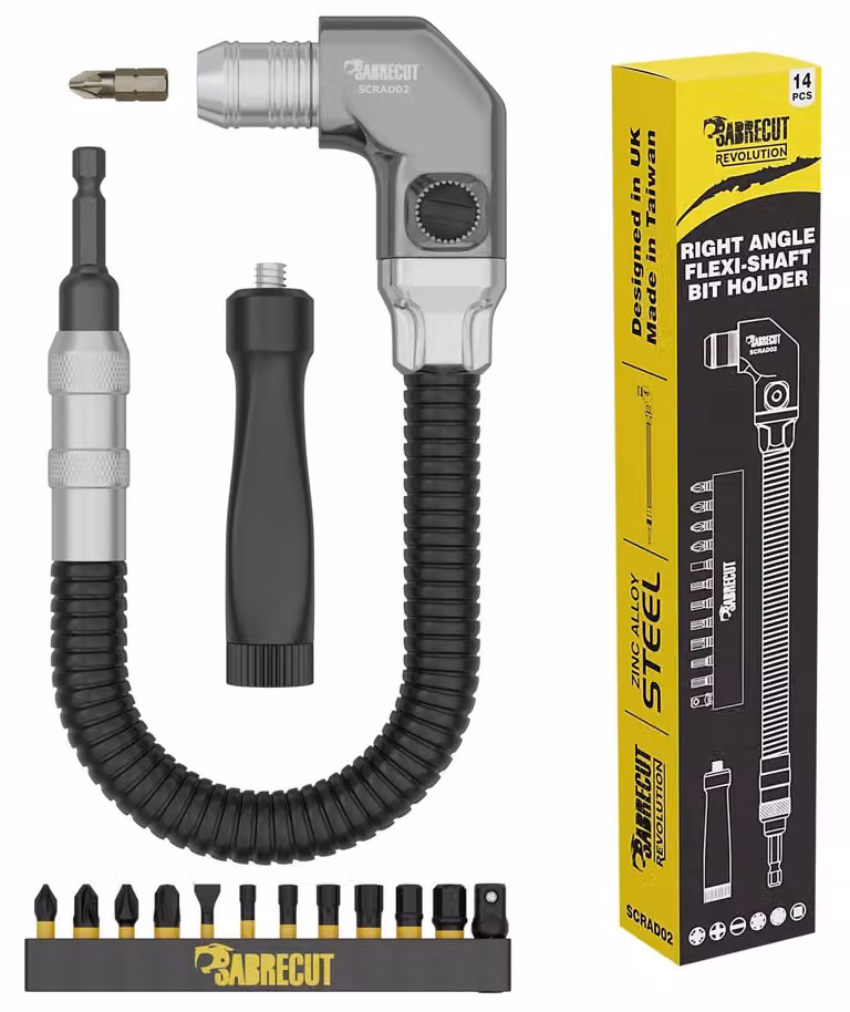 Set di punte a cacciavite angolari da 14 pezzi, lunghezza 305 mm, punte da 25 mm