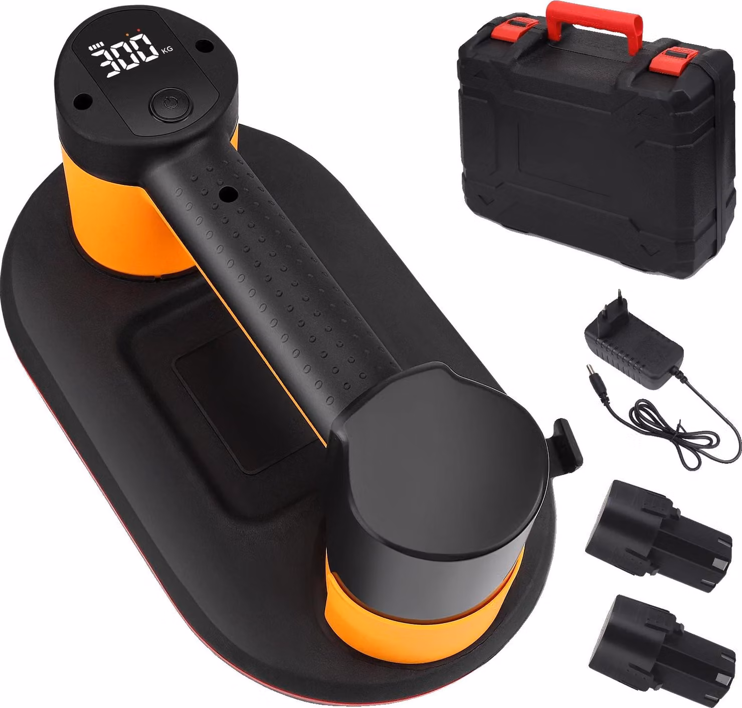Sollevatore per vetro, capacità di carico 800 libbre, design ergonomico per una presa confortevole, colore giallo