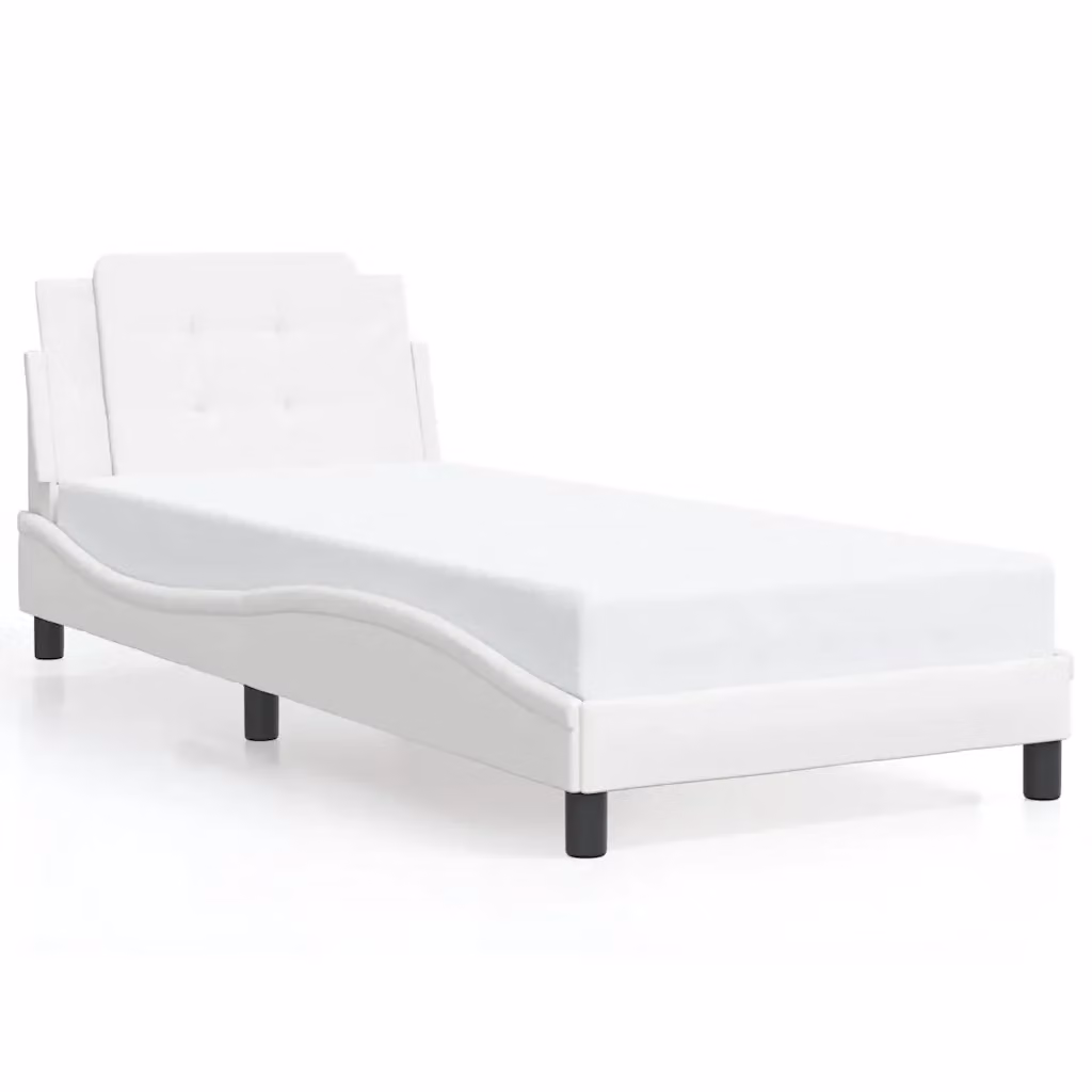 Giroletto Zadar VIDAXL senza materasso in similpelle bianco L/P/H: 200 x 80 x 35 cm – 2