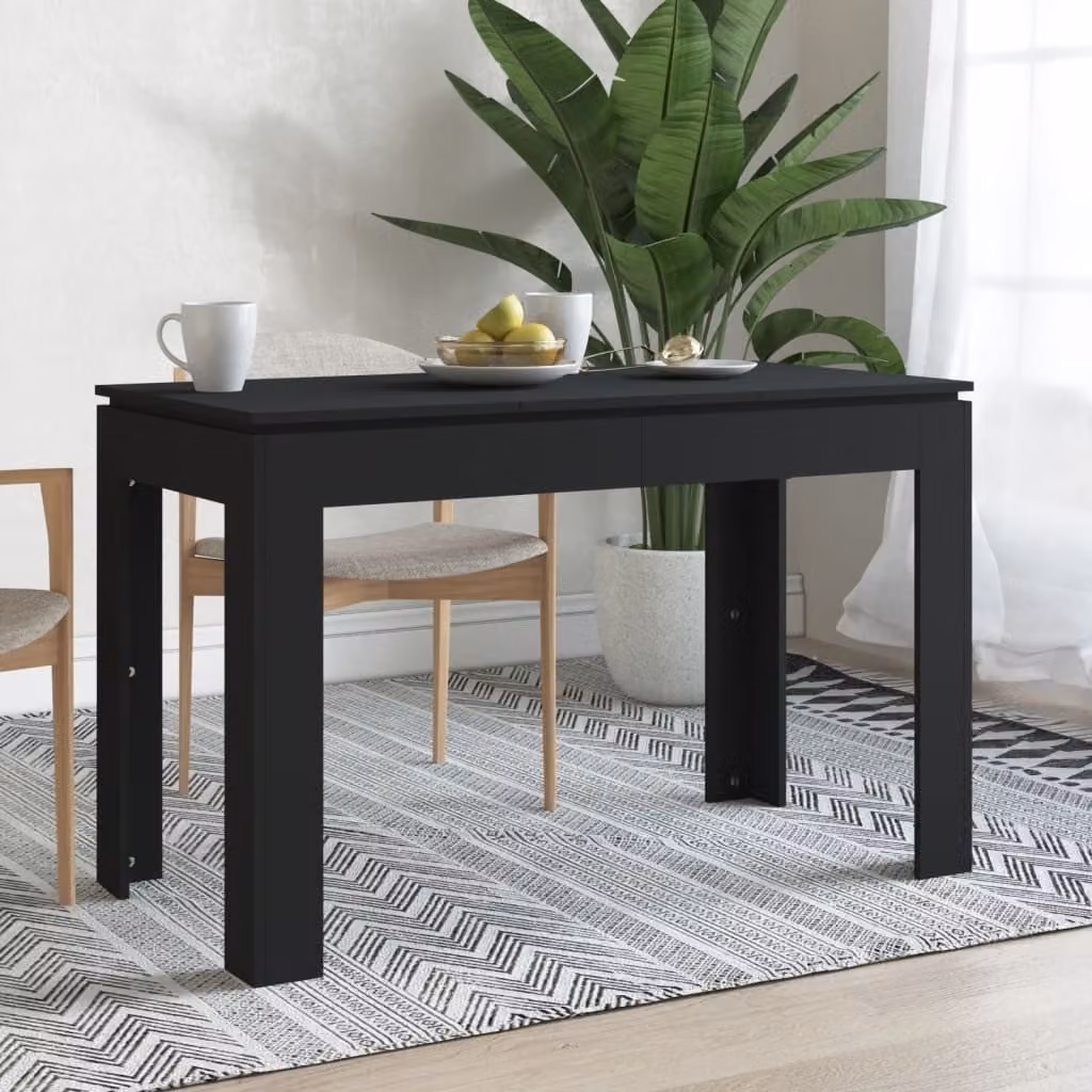 Maison Exclusive - Tavolo da pranzo nero 120x60x76 cm Materiale ligneo