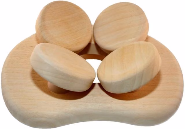 Cuscino poggiatesta Abachi per sauna BSVILLAGE in legno di Aspen, colore beige, L/P/H: 25,0 x 20,0 x 6,0 cm