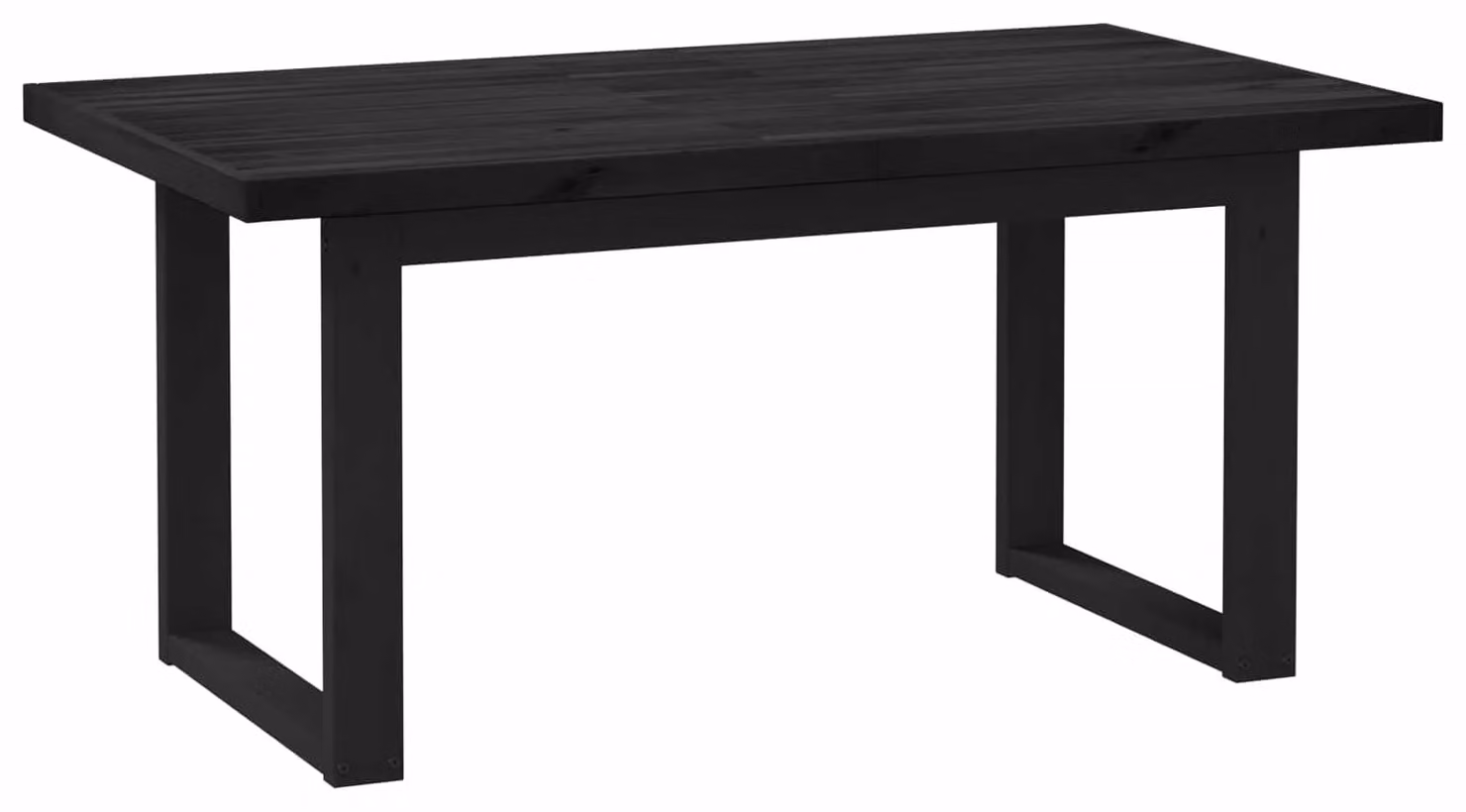 Tavolo da pranzo NOAIN 160 cm Legno Massello di Pino Nero