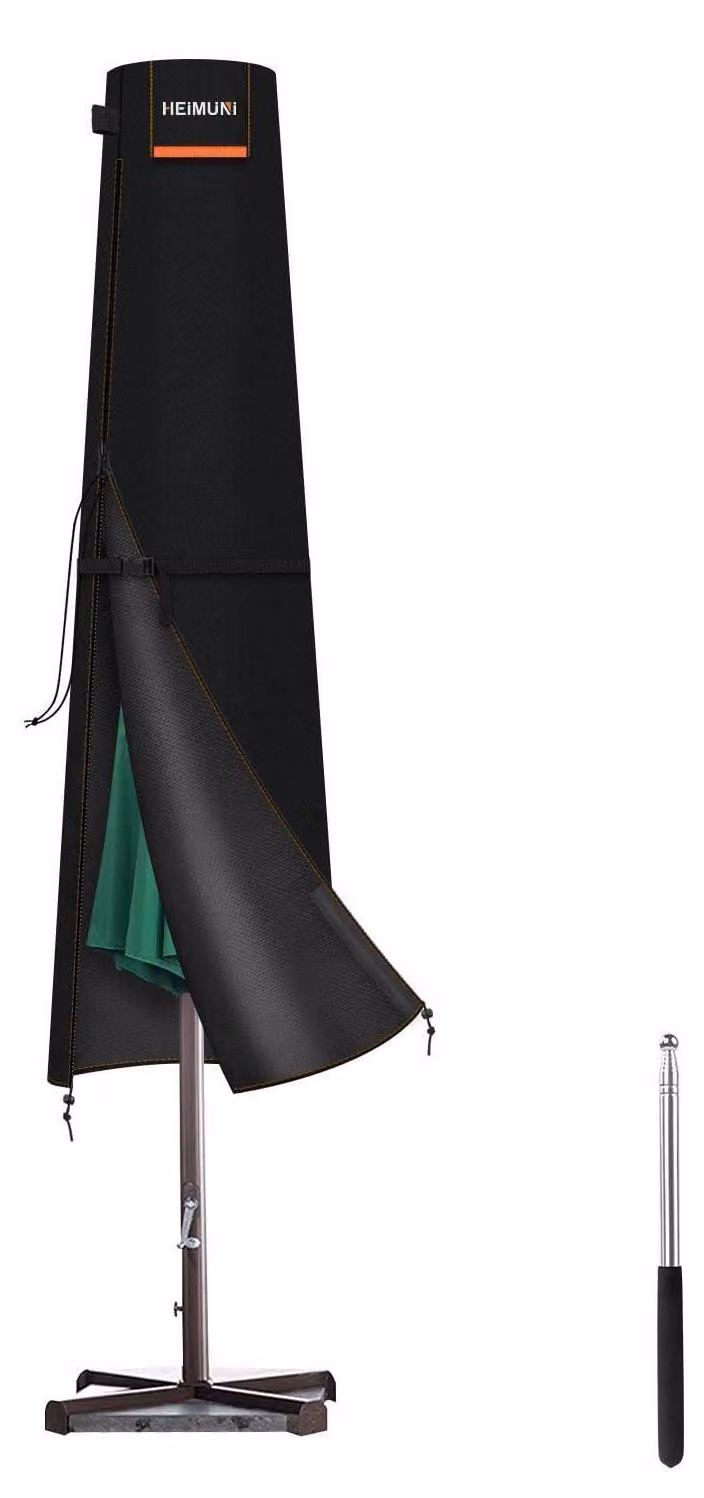 Copertura protettiva per ombrellone da giardino, dimensioni 195x30/50 cm, tessuto Oxford 420D, resistente alle intemperie e ai raggi UV, ideale per ombrelloni a braccio