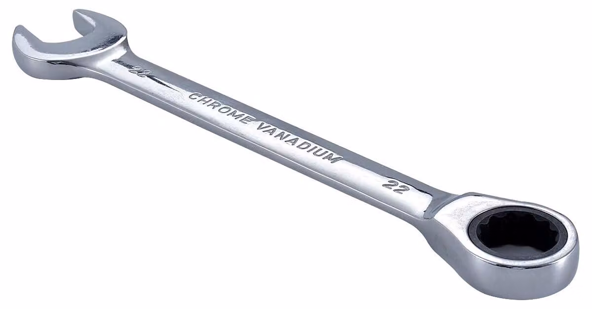 Chiave a bussola con cricchetto da 22 mm, 1 pezzo, acciaio cromo-vanadio