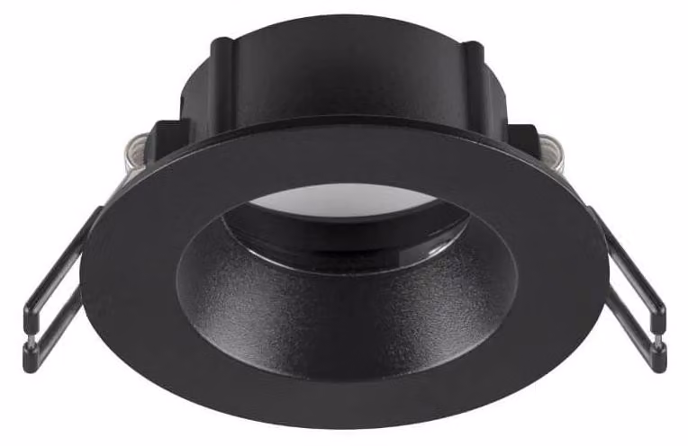 SLV 1007345 NEW TRIA 68, anello da incasso a soffitto, D: 8,2 H: 3,4 cm, IP65, nero