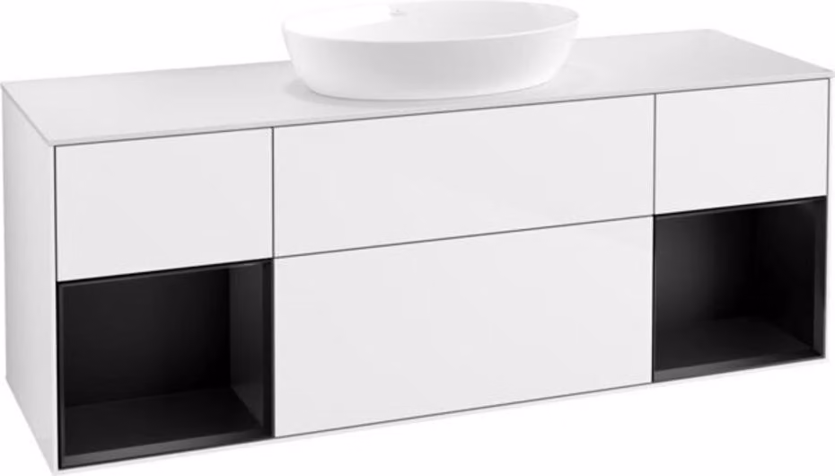Mobile V&B Finion 160cm, Pl w m, Rg bla m Lac, glo wh. Lac