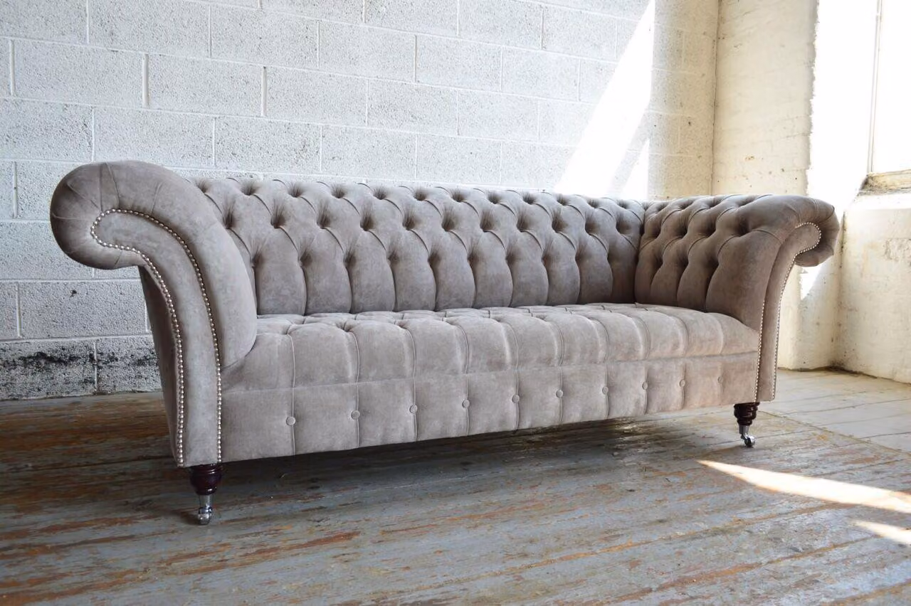 Chesterfield 3 Sitzer Couch Polster Couchen Sitz Wohnzimmer Sofa Dreisitzer