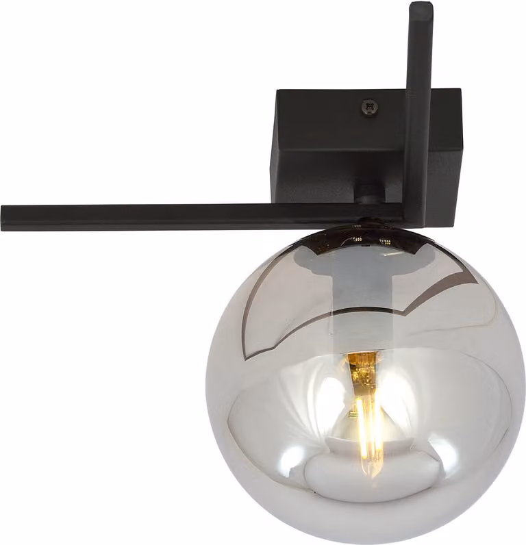 Lampada da soffitto Emibig 1xE14 40W IMAGO 1G NERO/GRAFITE 1131/1G