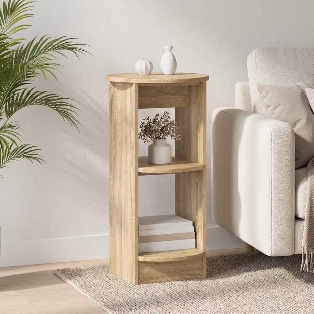 Mobile laterale vidaXL in legno ingegnerizzato Rovere Sonoma marrone L 75 cm x P 40 cm x H 40 cm