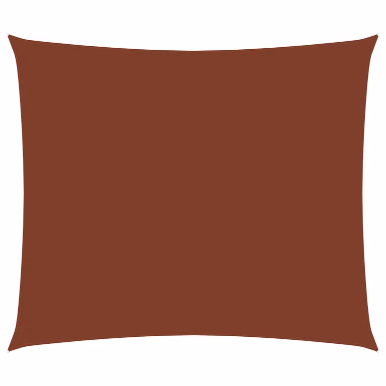 The Living Store Tenda da sole in tessuto Oxford rettangolare 3,5x4,5 m Rosso Terracotta