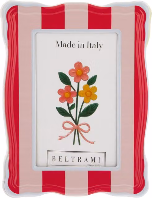 Portafoto Beltrami Summer in legno corallo e grigio per uso da tavolo 10x15 cm – 1