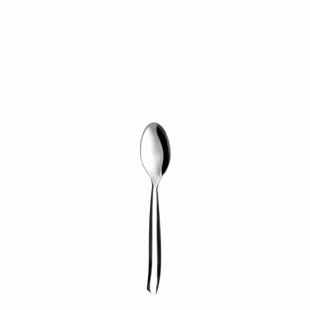 Cucchiaino da tè Shark in acciaio inox lucido color argento