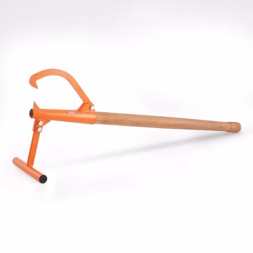 VEVOR Cric per Tronchi in Acciaio al Carbonio Arancione, Lunghezza: 118 cm, Diametro massimo: 38,1 cm