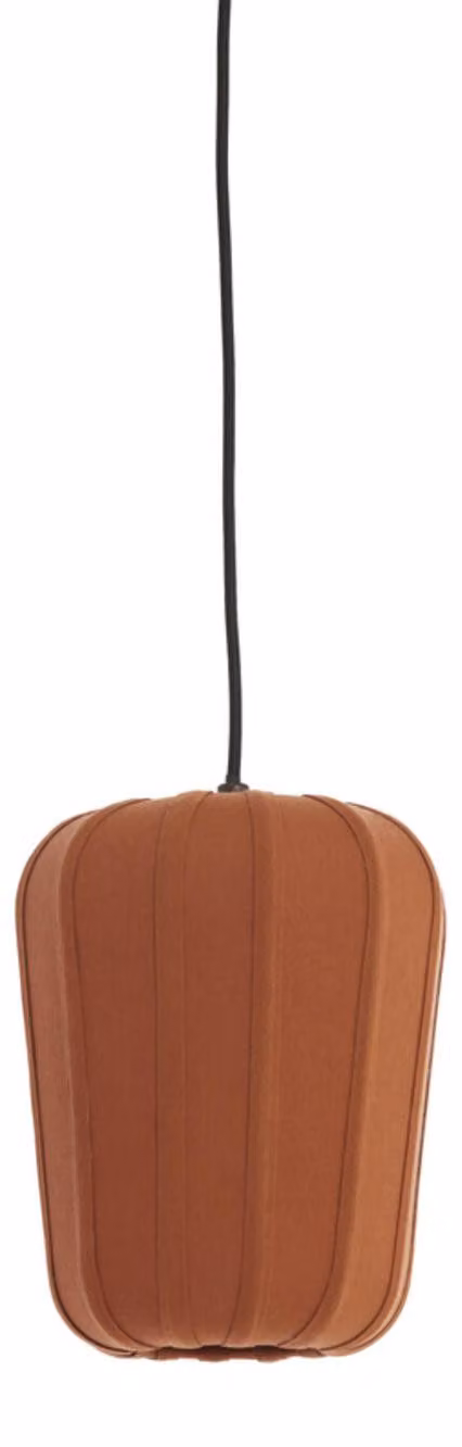 Lampada a sospensione - marrone - BIBURY - legno tessile - E27 - 2993794 - Light & Living