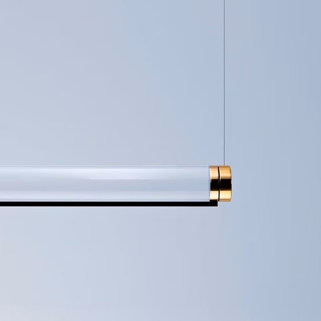 Lampada a sospensione Davide Groppi Magia con LED dimmabile in vetro e metallo disponibile in bianco, oro/ottone, cromo o trasparente
