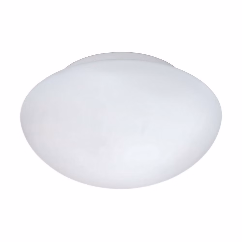 Plafoniera Contemporanea Piccola Ella 1 Luce Acciaio Bianco