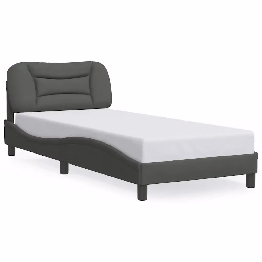 Struttura Letto Hvar Design Mania Grigio Scuro L/P/H: 200 x 90 x 74,5 cm – 2