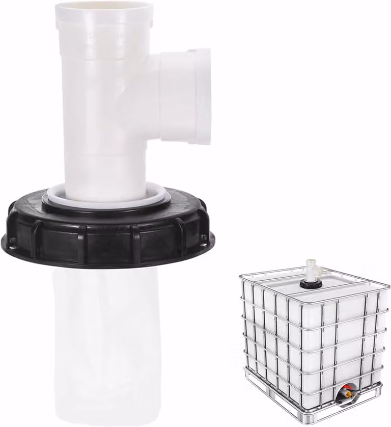 Tappo per serbatoio IBC con filtro in nylon lavabile, diametro 165 mm, per serbatoio di raccolta acqua piovana da 1000 litri, ideale per giardini e spazi esterni