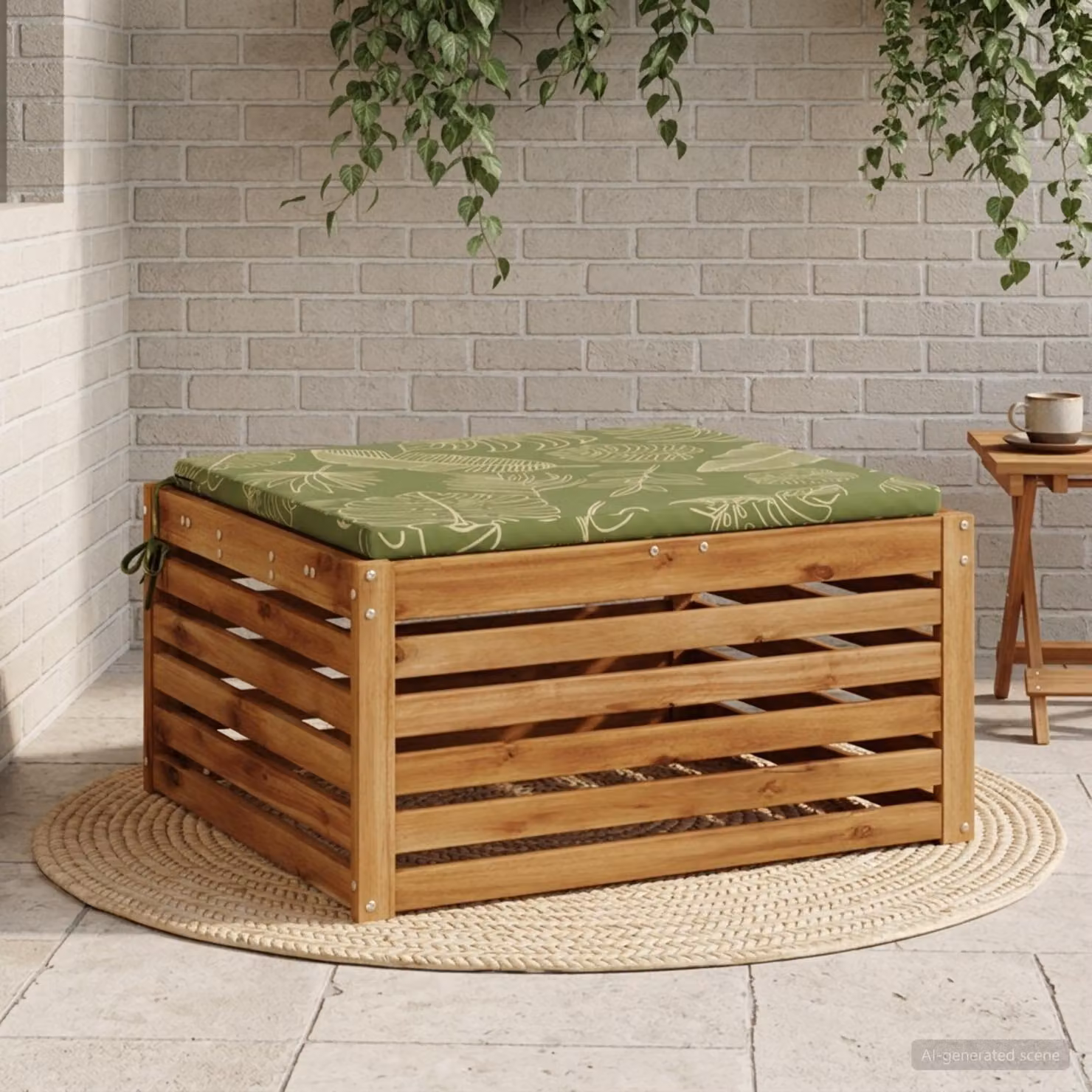 Cuscino per sedia vidaXL SOEST verde in poliestere con rivestimento rimovibile e resistenza ai raggi UV
