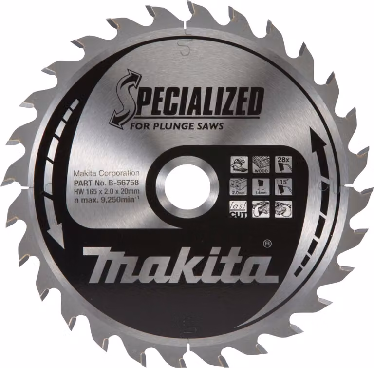 Makita SPECIALISED Sägeb.165x20x28Z B-56758
