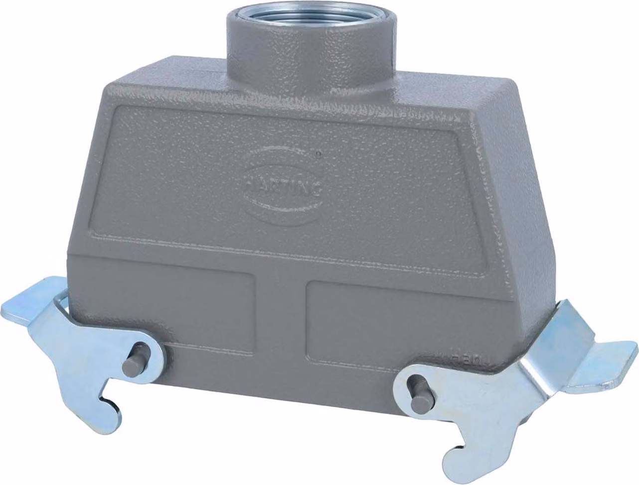 HARTING Han 24B Contenitore tubolare alto, 1xM32 uscita cavo diritta, con 2 staffe trasversali Vite M32 Area di serraggio 11,0 mm -