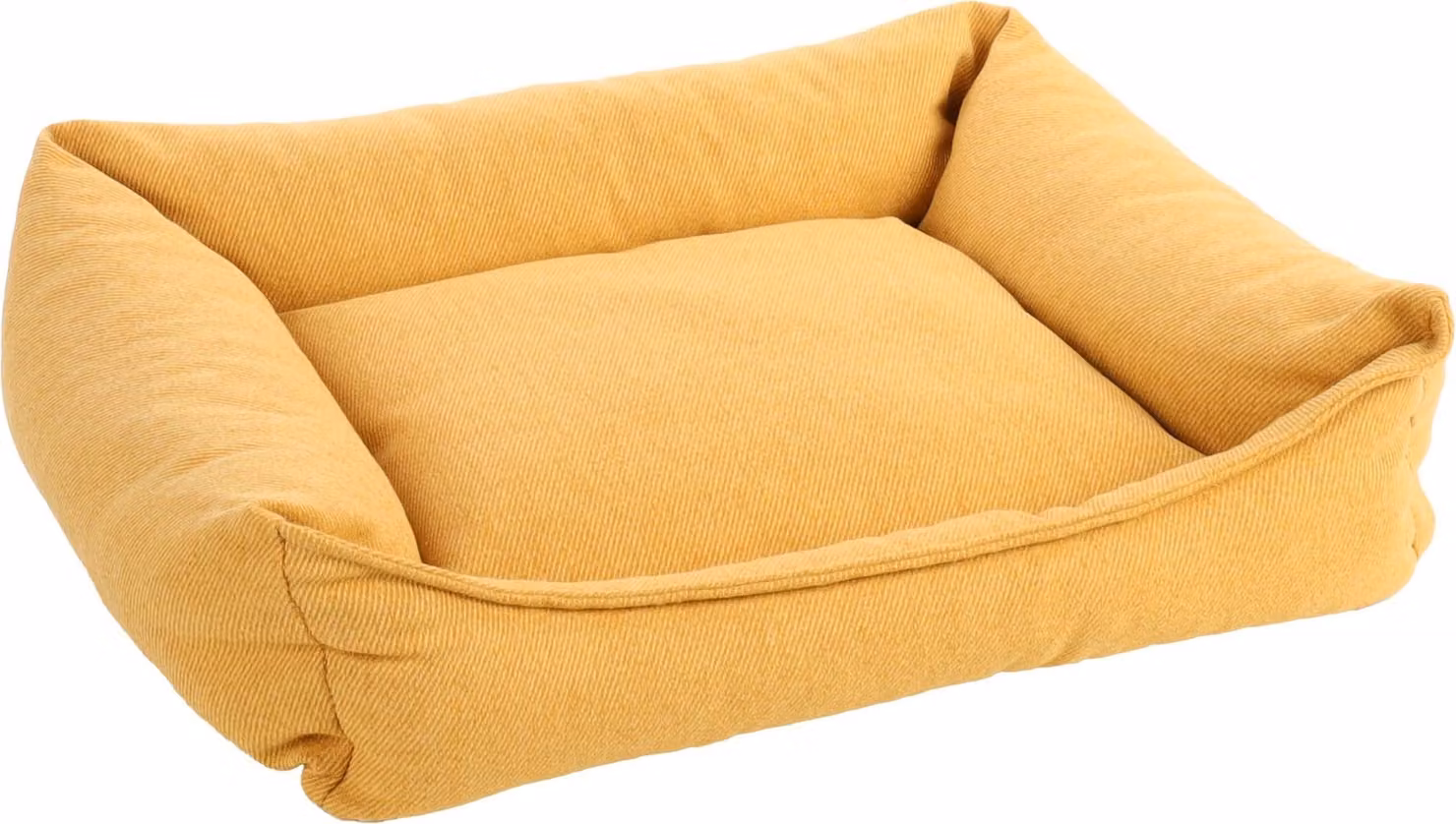 Lettino per cani Flamingo Baldar rettangolare giallo, dimensioni: 80 x 67 x 22 cm