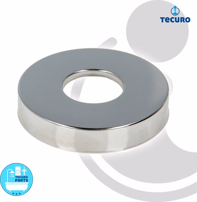 rosone scorrevole tecuro (1) Ø 32 mm x Ø 80 mm x altezza 15 mm, ottone cromato