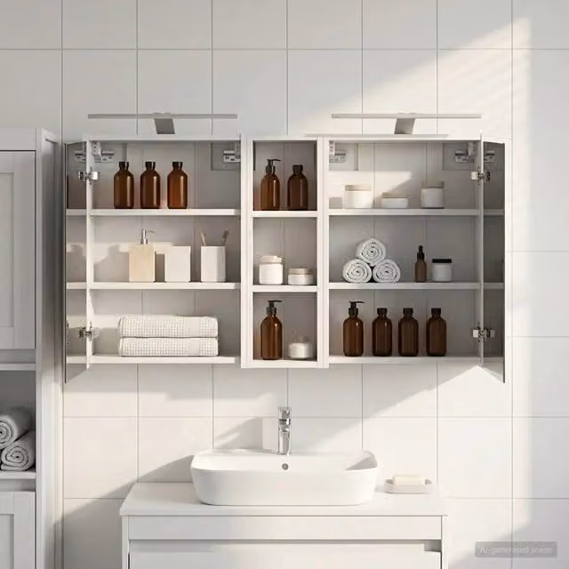 Set di Armadi da Bagno 3 pz 106 x 16 x 62,5 cm