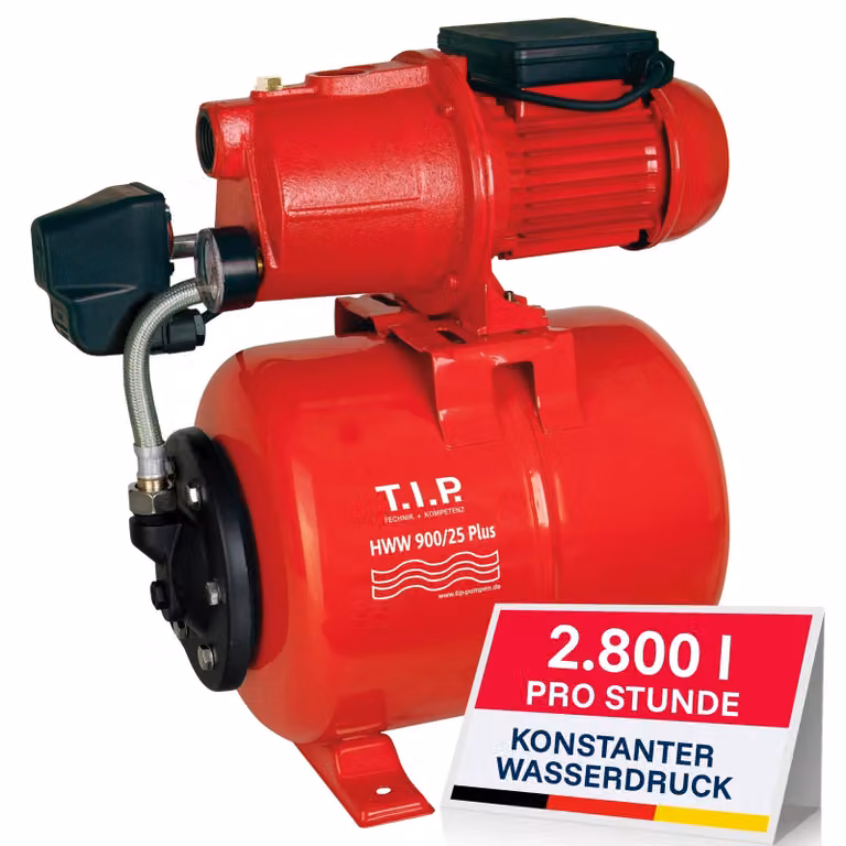 T.I.P. acquedotto domestico HWW 900/25 Plus, portata: 2.800 l/h, potenza: 600 W, prevalenza: 42 m
