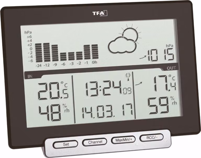 TFA - Stazione meteo radio METEO SENS 35.1139.01 - nero