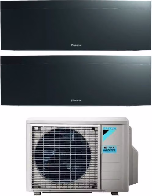 Condizionatore Dual Split Daikin Emura Black III 9+9 con Wi-Fi Integrato e Controllo via App, Colore Nero – 1