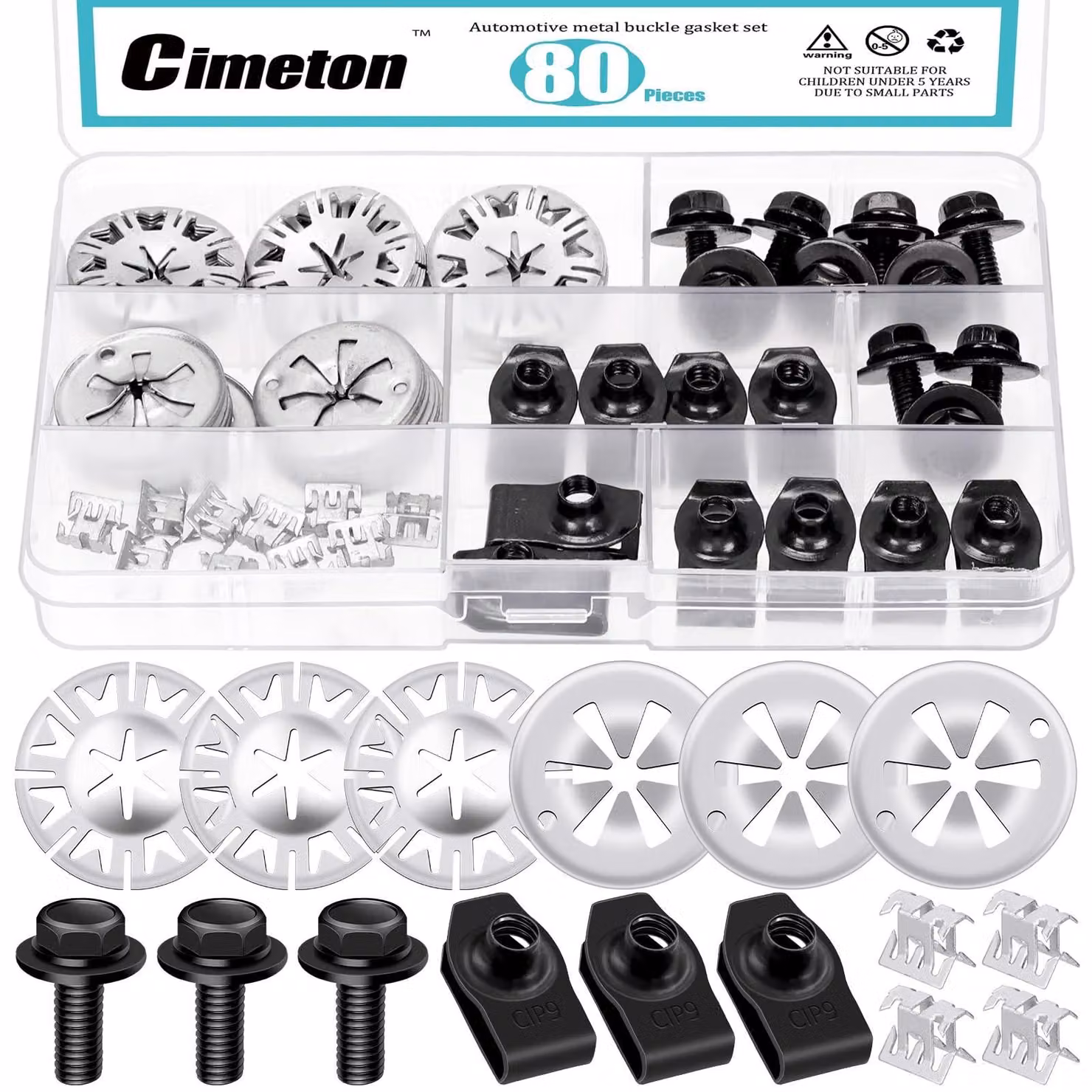 Clip per la protezione termica dell'auto - 70 pezzi - dimensioni 29,6 mm e 31 mm