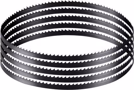 Lama di ricambio VEVOR per sega a nastro in acciaio al carbonio, colore argento, L: 1511 mm, P: 6,35 mm, H: 0,35 mm, 6 TPI, 15 HRC