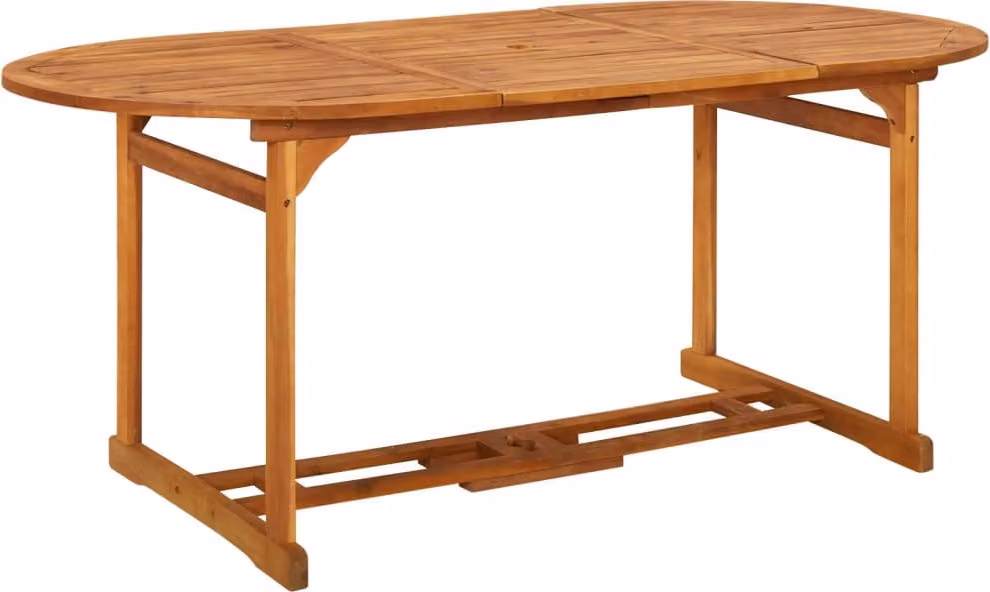 Tavolo da giardino "Horbach" in legno massiccio di acacia, trattato a olio in marrone. Dimensioni (L/A) 180x90x75 cm