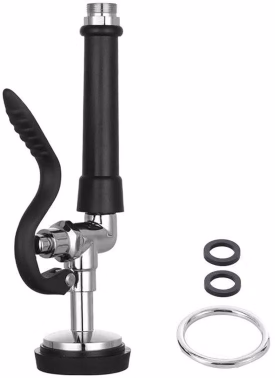 Rubinetto da cucina multifunzionale, a risparmio idrico, con ugello rotante, dotato di maniglia ergonomica e rivestimento resistente alla corrosione.